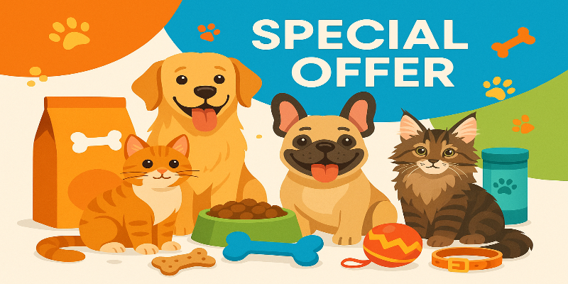create a promotion banner for pet 